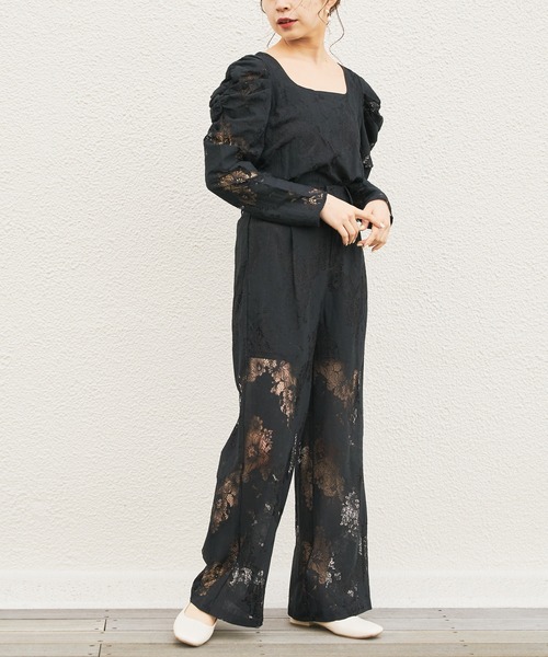 Chico（チコ）の「レースパワショル2wayブラウス（シャツ/ブラウス・レディース・ミント/グレー/アイボリー/ブラック・FREE）」の14枚目の写真