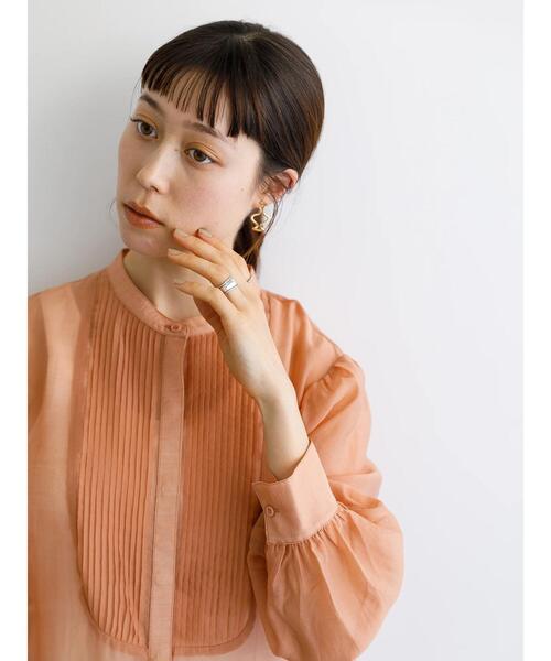 koe（コエ）の「バックスリットピンタックシアーシャツ〇（シャツ/ブラウス・レディース・ラベンダー/ミント/オレンジ・FREE）」の8枚目の写真
