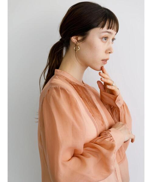 koe（コエ）の「バックスリットピンタックシアーシャツ〇（シャツ/ブラウス・レディース・ラベンダー/ミント/オレンジ・FREE）」の9枚目の写真