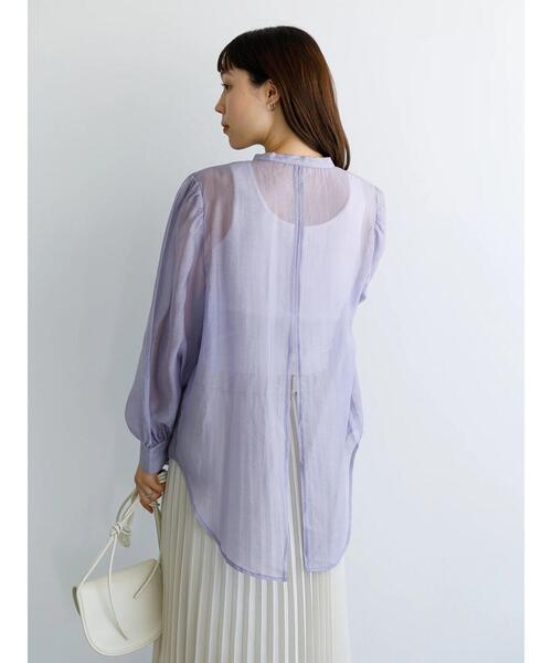 koe（コエ）の「バックスリットピンタックシアーシャツ〇（シャツ/ブラウス・レディース・ラベンダー/ミント/オレンジ・FREE）」の11枚目の写真