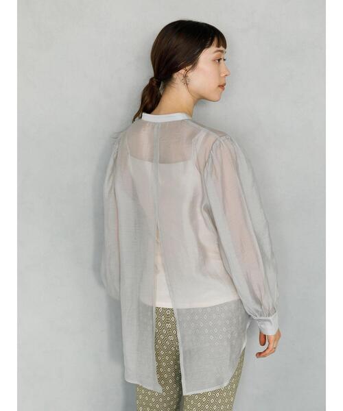 koe（コエ）の「バックスリットピンタックシアーシャツ〇（シャツ/ブラウス・レディース・ラベンダー/ミント/オレンジ・FREE）」の13枚目の写真