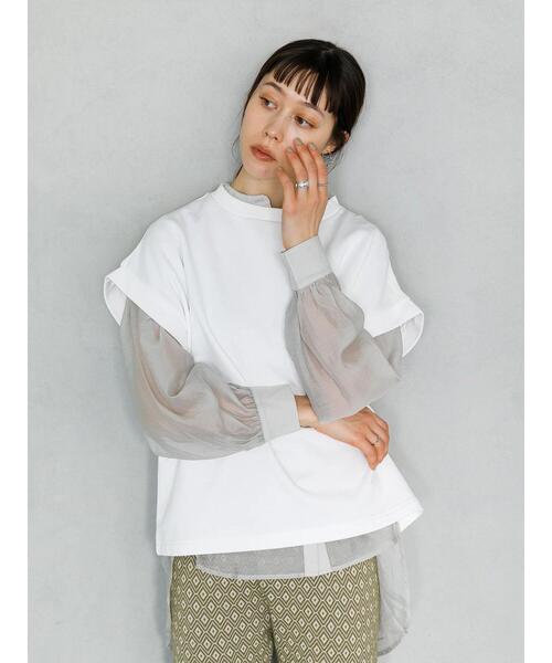 koe（コエ）の「バックスリットピンタックシアーシャツ〇（シャツ/ブラウス・レディース・ラベンダー/ミント/オレンジ・FREE）」の15枚目の写真