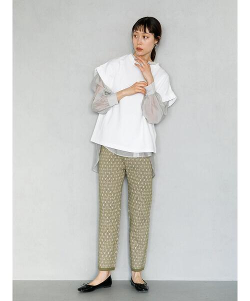 koe（コエ）の「バックスリットピンタックシアーシャツ〇（シャツ/ブラウス・レディース・ラベンダー/ミント/オレンジ・FREE）」の22枚目の写真