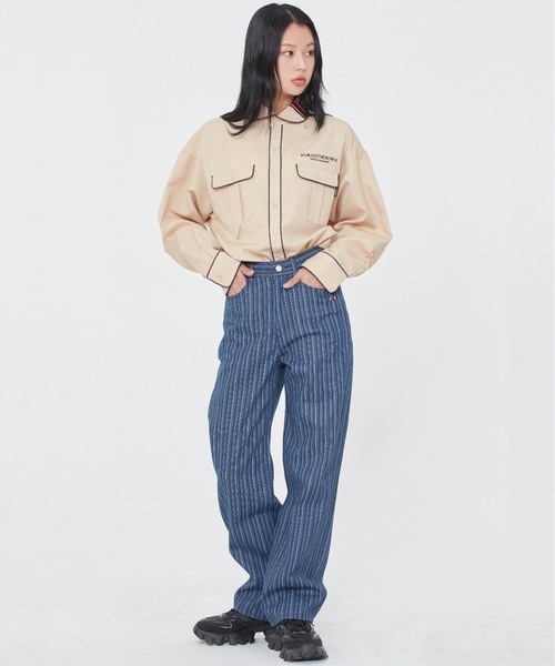 ROMANTIC CROWN(ロマンティッククラウン)の「【ROMANTIC CROWN】ROUND COLLAR PIPING SHIRT / ロマンティッククラウン ラウンド カラー パイピング シャツ(シャツ/ブラウス・メンズ・ホワイト/ベージュ/ネイビー・SMALL/MEDIUM/LARGE/X-LARGE)」の21枚目の写真