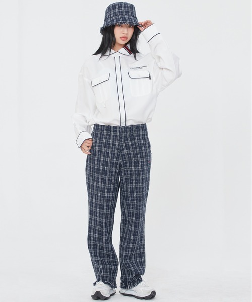 ROMANTIC CROWN(ロマンティッククラウン)の「【ROMANTIC CROWN】ROUND COLLAR PIPING SHIRT / ロマンティッククラウン ラウンド カラー パイピング シャツ(シャツ/ブラウス・メンズ・ホワイト/ベージュ/ネイビー・SMALL/MEDIUM/LARGE/X-LARGE)」の9枚目の写真