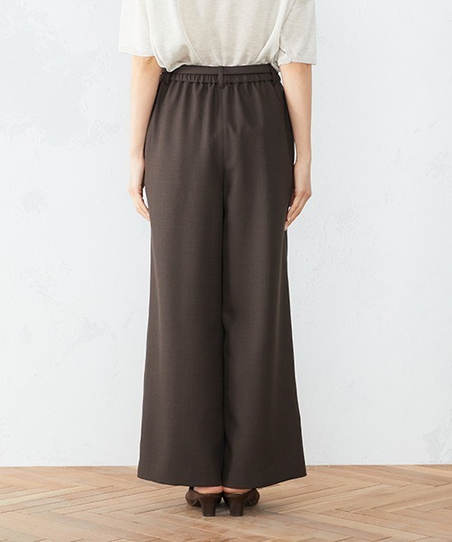 COMME CA ISM(コムサイズム)の「★TV媒体着用商品★ ウエストリボン付 セミワイドパンツ(その他パンツ・レディース・レンガ/ダークブラウン/ベージュ・SMALL/MEDIUM/LARGE/X-LARGE/X-SMALL)」の8枚目の写真