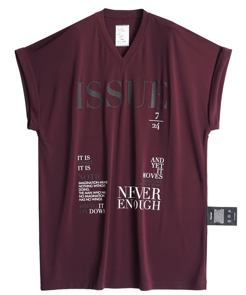 SHAREEF（シャリーフ）の「PE SMOOTH LONG LENGTH T（Tシャツ/カットソー・メンズ・ホワイト/ブラック/バーガンディー/グレイッシュブルー・1/2/3）」の4枚目の写真