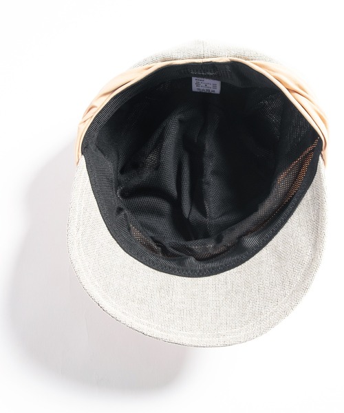 QUEENHEAD（クイーンヘッド）の「サンマリンキャスケット（キャスケット・レディース・ライトグレー/ブラック/グレー/カーキ/ナチュラル・X-LARGE/FREE）」の8枚目の写真