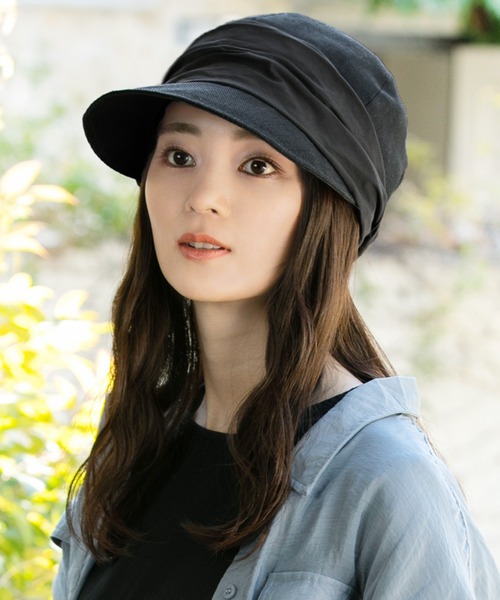 QUEENHEAD（クイーンヘッド）の「サンマリンキャスケット（キャスケット・レディース・ライトグレー/ブラック/グレー/カーキ/ナチュラル・X-LARGE/FREE）」の12枚目の写真