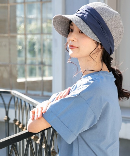 QUEENHEAD（クイーンヘッド）の「サンマリンキャスケット（キャスケット・レディース・ライトグレー/ブラック/グレー/カーキ/ナチュラル・X-LARGE/FREE）」の20枚目の写真