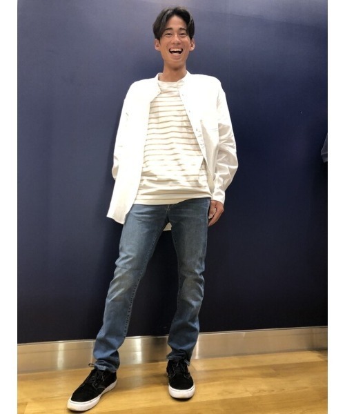 GAP(ギャップ)の「リラックスフィット バンドカラーシャツ(シャツ/ブラウス・メンズ・ブルー系その他/ブラック/ホワイト・XS/S/M/L/XL)」の9枚目の写真