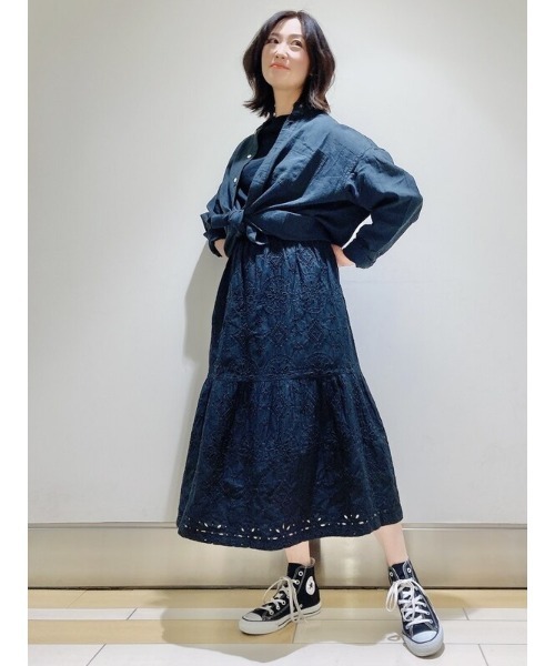 GAP(ギャップ)の「リラックスフィット バンドカラーシャツ(シャツ/ブラウス・メンズ・ブルー系その他/ブラック/ホワイト・XS/S/M/L/XL)」の11枚目の写真