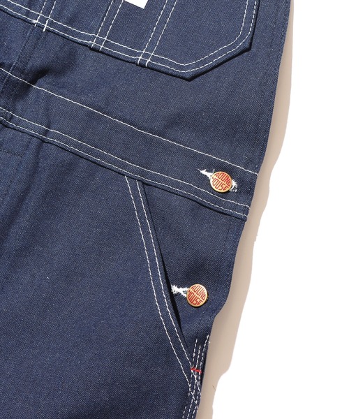 ROUND HOUSE（ラウンドハウス）の「Round House/ラウンドハウス Classic Denim Button Fly Bib Overalls オーバーオール MADE IN USA（サロペット/オーバーオール・メンズ・インディゴブルー・32inch/34inch/36inch/30inch）」の6枚目の写真