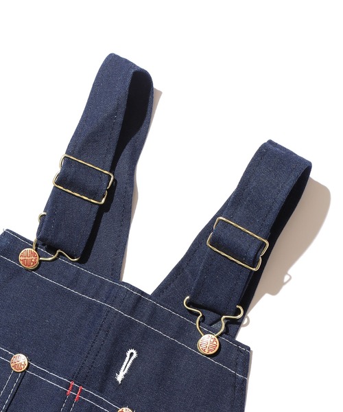 ROUND HOUSE（ラウンドハウス）の「Round House/ラウンドハウス Classic Denim Button Fly Bib Overalls オーバーオール MADE IN USA（サロペット/オーバーオール・メンズ・インディゴブルー・32inch/34inch/36inch/30inch）」の7枚目の写真