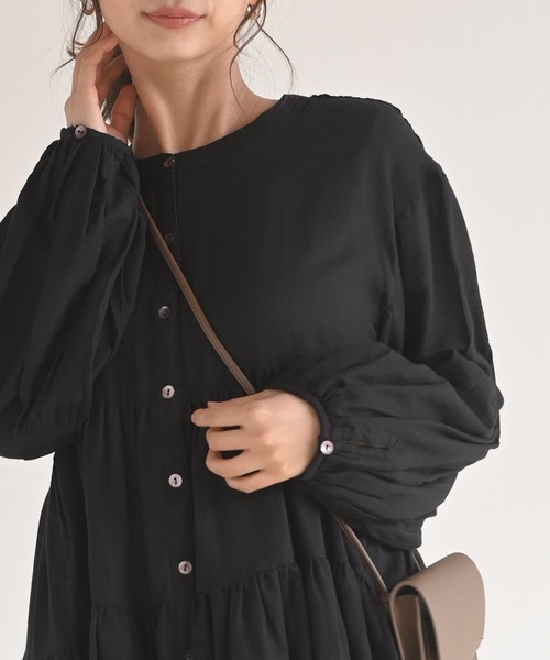 rps（アールピーエス）の「バンドカラーティアードブラウス（シャツ/ブラウス・レディース・オフホワイト/ブラック/ラベンダー・M）」の22枚目の写真