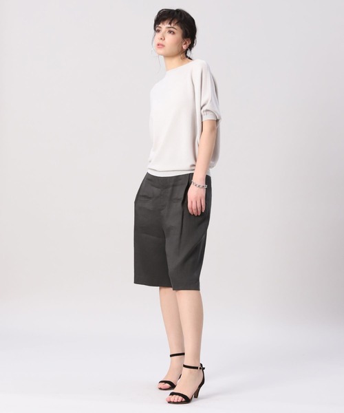 INED（イネド）の「ホールガーメント(R)ドルマンスリーブラメニット（ニット/セーター・レディース・ネイビー/シルバー/モカ・9号/7号）」の12枚目の写真