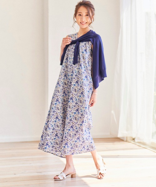 まるこ　LE SOUK ホリデーワンピース LIBERTY リバティプリントワンピース LE SOUK HOLIDAY｜クロスプラス公式