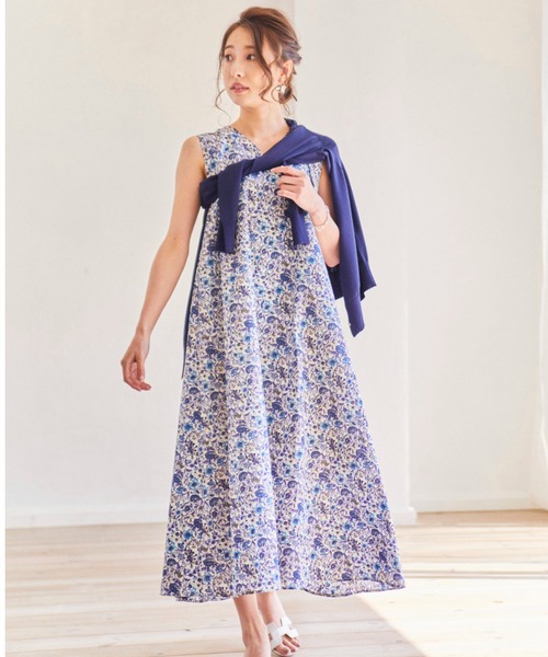 まるこ　LE SOUK ホリデーワンピース LIBERTY ルスークホリデー LE SOUK HOLIDAY リバティプリントワンピース