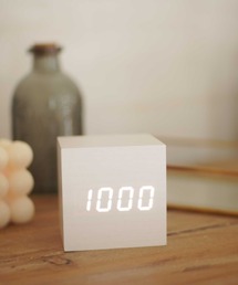 ammy. | 【 ammy. / エイミードット 】 LED WOODEN CUBE CLOCK / デジタル 時計(置時計)