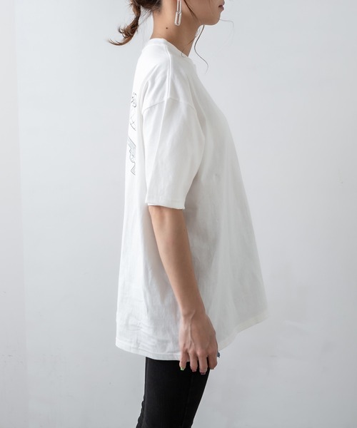 RASVOA（ラスボア）の「Danger Ｔシャツ（Tシャツ/カットソー・レディース・ブラック/オフホワイト/オレンジ・FREE）」の21枚目の写真