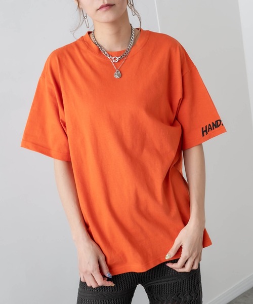 RASVOA（ラスボア）の「Danger Ｔシャツ（Tシャツ/カットソー・レディース・ブラック/オフホワイト/オレンジ・FREE）」の7枚目の写真