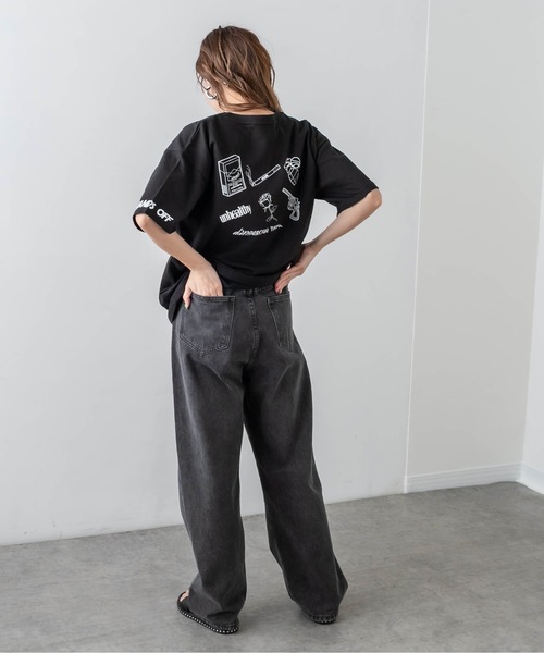 RASVOA（ラスボア）の「Danger Ｔシャツ（Tシャツ/カットソー・レディース・ブラック/オフホワイト/オレンジ・FREE）」の16枚目の写真