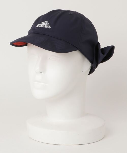 KRIFF MAYER(クリフメイヤー)の「【Y】〔KRIFF MAYER/クリフメイヤー〕撥水加工 日よけ付きキャップ(キャップ・キッズ・ブラック/ベージュ/ネイビー・FREE)」の5枚目の写真
