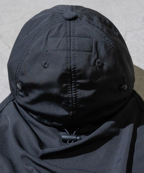KRIFF MAYER(クリフメイヤー)の「【Y】〔KRIFF MAYER/クリフメイヤー〕撥水加工 日よけ付きキャップ(キャップ・キッズ・ブラック/ベージュ/ネイビー・FREE)」の7枚目の写真