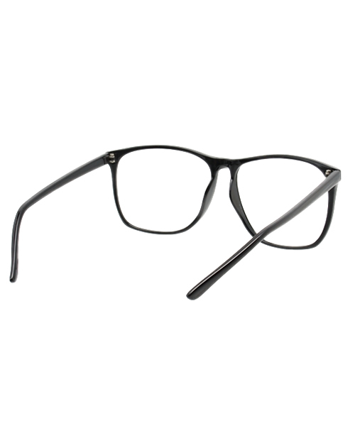 WEGO（ウィゴー）の「WEGO/レンズ無しウェリントンタイプ（メガネ・メンズ・ブラック/ブラウン系その他・FREE）」の5枚目の写真