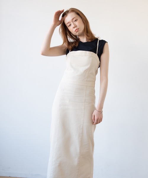 flowriri（フロウリリ）の「flowriri レースアップデニムワンピース（ワンピース・レディース・ブルー/アイボリー・FREE）」の21枚目の写真