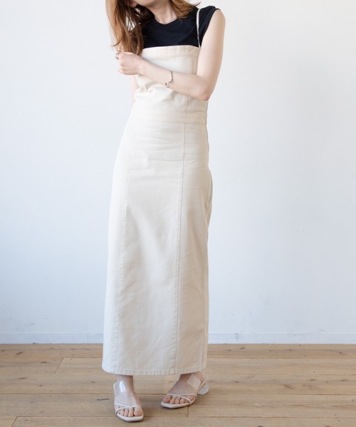 flowriri（フロウリリ）の「flowriri レースアップデニムワンピース（ワンピース・レディース・ブルー/アイボリー・FREE）」の14枚目の写真