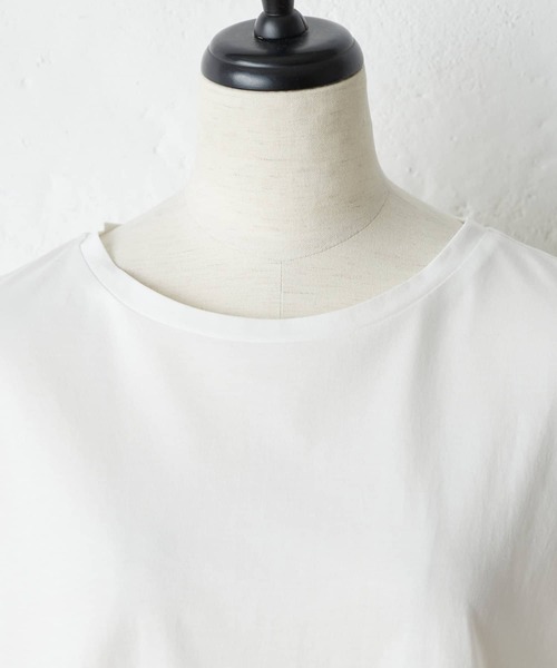 BEARDSLEY（ビアズリー）の「イニシャル刺繍Tシャツ（Tシャツ/カットソー・レディース・ホワイト/ブラック・FREE）」の7枚目の写真