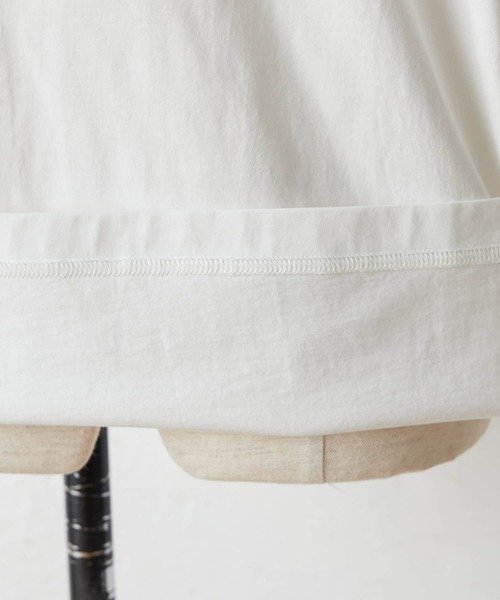 BEARDSLEY（ビアズリー）の「イニシャル刺繍Tシャツ（Tシャツ/カットソー・レディース・ホワイト/ブラック・FREE）」の9枚目の写真