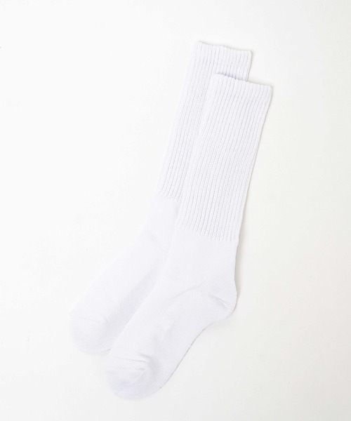 WEGO（ウィゴー）の「WEGO/底パイルリブソックス（ソックス/靴下・レディース・ホワイト/ブラック/ベージュ/ブルー・23-25cm）」の2枚目の写真