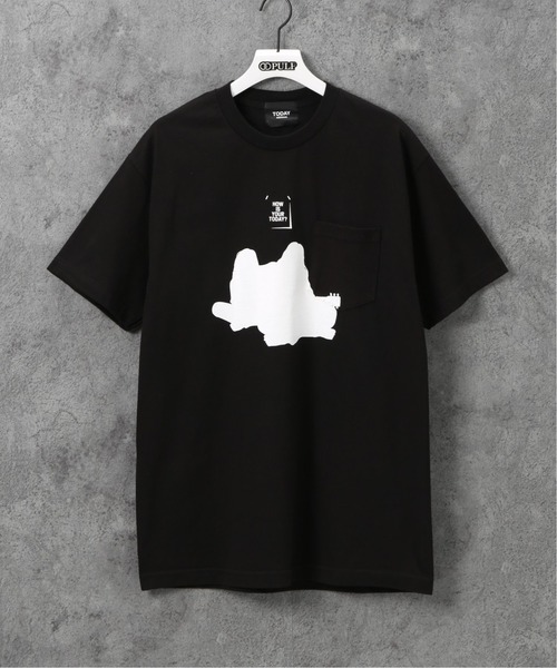 TODAY edition(トゥデイエディション)の「【TODAY edition / トゥデイエディション】 COUPLE SS TEE(Tシャツ/カットソー・メンズ・ホワイト/ブラック・MEDIUM/LARGE)」の2枚目の写真