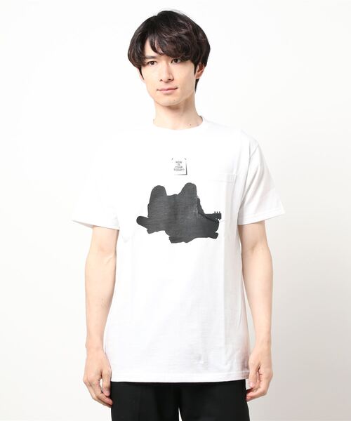 TODAY edition(トゥデイエディション)の「【TODAY edition / トゥデイエディション】 COUPLE SS TEE(Tシャツ/カットソー・メンズ・ホワイト/ブラック・MEDIUM/LARGE)」の8枚目の写真