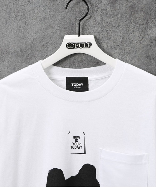 TODAY edition(トゥデイエディション)の「【TODAY edition / トゥデイエディション】 COUPLE SS TEE(Tシャツ/カットソー・メンズ・ホワイト/ブラック・MEDIUM/LARGE)」の11枚目の写真