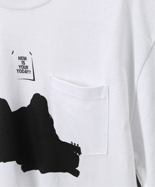 TODAY edition(トゥデイエディション)の「【TODAY edition / トゥデイエディション】 COUPLE SS TEE(Tシャツ/カットソー・メンズ・ホワイト/ブラック・MEDIUM/LARGE)」の5枚目の写真