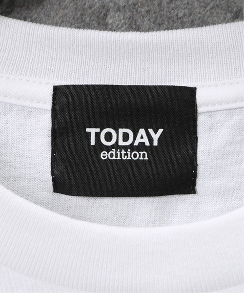 TODAY edition(トゥデイエディション)の「【TODAY edition / トゥデイエディション】 COUPLE SS TEE(Tシャツ/カットソー・メンズ・ホワイト/ブラック・MEDIUM/LARGE)」の12枚目の写真