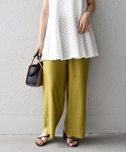 SHIPS（シップス）の「ツイルドロストパンツ（その他パンツ・レディース・イエロー系その他2/ブラウン/ネイビー・36/38/34/40）」の3枚目の写真