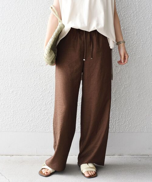 SHIPS（シップス）の「ツイルドロストパンツ（その他パンツ・レディース・イエロー系その他2/ブラウン/ネイビー・36/38/34/40）」の14枚目の写真