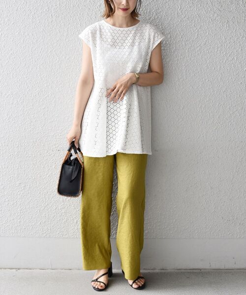 SHIPS（シップス）の「ツイルドロストパンツ（その他パンツ・レディース・イエロー系その他2/ブラウン/ネイビー・36/38/34/40）」の21枚目の写真