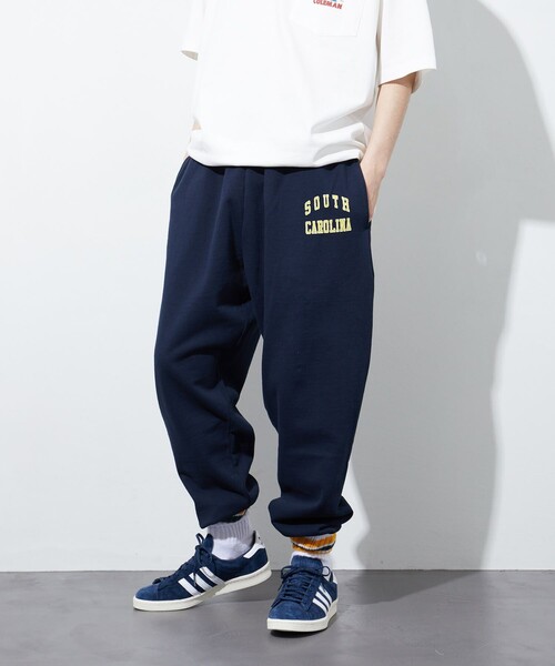 FREAK'S STORE（フリークスストア）の「カレッジロゴ スウェットパンツ/イージーパンツ（その他パンツ・メンズ・オフホワイト/ブラック/モスグリーン/ネイビー・MEDIUM/LARGE）」の4枚目の写真