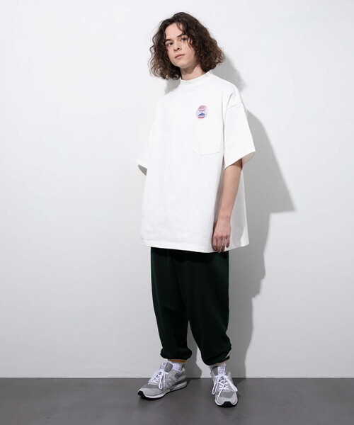 FREAK'S STORE（フリークスストア）の「カレッジロゴ スウェットパンツ/イージーパンツ（その他パンツ・メンズ・オフホワイト/ブラック/モスグリーン/ネイビー・MEDIUM/LARGE）」の8枚目の写真