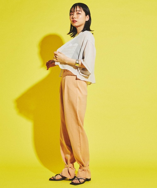 dispark(ディスパーク)の「DISPARK /バンドカラーショートシャツ(シャツ/ブラウス・レディース・アイボリー/その他1・FREE)」の3枚目の写真