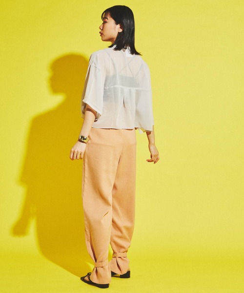 dispark(ディスパーク)の「DISPARK /バンドカラーショートシャツ(シャツ/ブラウス・レディース・アイボリー/その他1・FREE)」の4枚目の写真