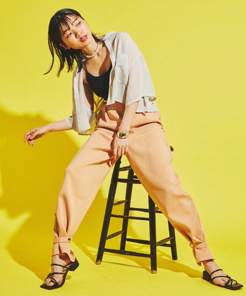 dispark(ディスパーク)の「DISPARK /バンドカラーショートシャツ(シャツ/ブラウス・レディース・アイボリー/その他1・FREE)」の9枚目の写真