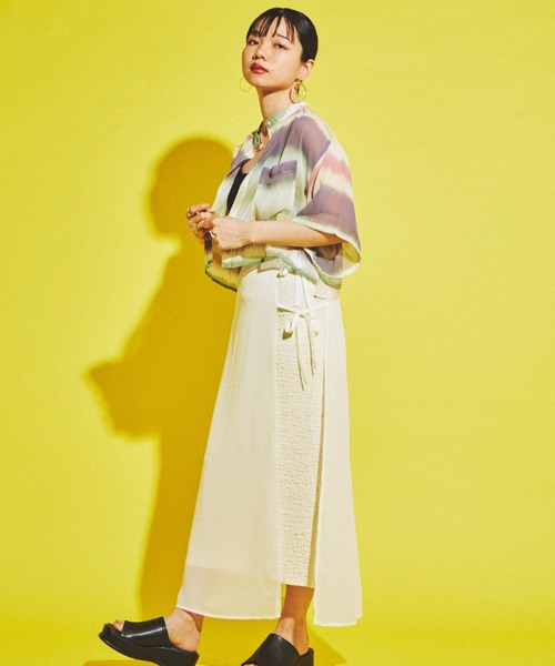 dispark(ディスパーク)の「DISPARK /バンドカラーショートシャツ(シャツ/ブラウス・レディース・アイボリー/その他1・FREE)」の5枚目の写真