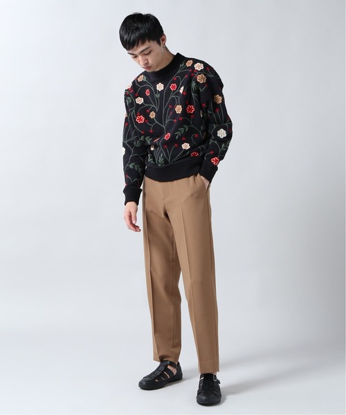 niche.（ニッチ）の「【niche./ニッチ】Flower EMB C/N SWEAT-ALL（スウェット・メンズ・ブラック・MEDIUM）」の8枚目の写真