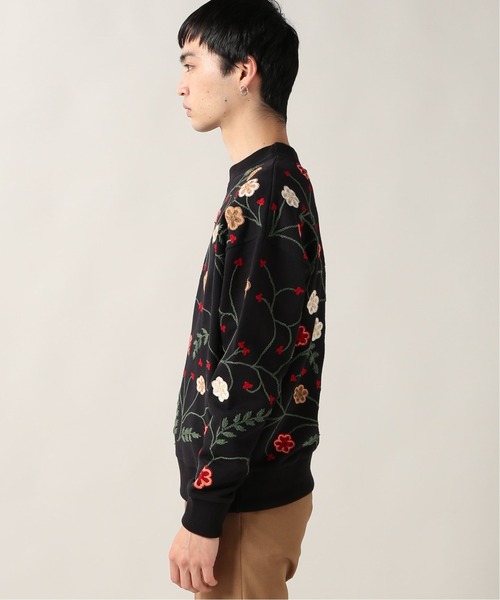 niche.（ニッチ）の「【niche./ニッチ】Flower EMB C/N SWEAT-ALL（スウェット・メンズ・ブラック・MEDIUM）」の6枚目の写真